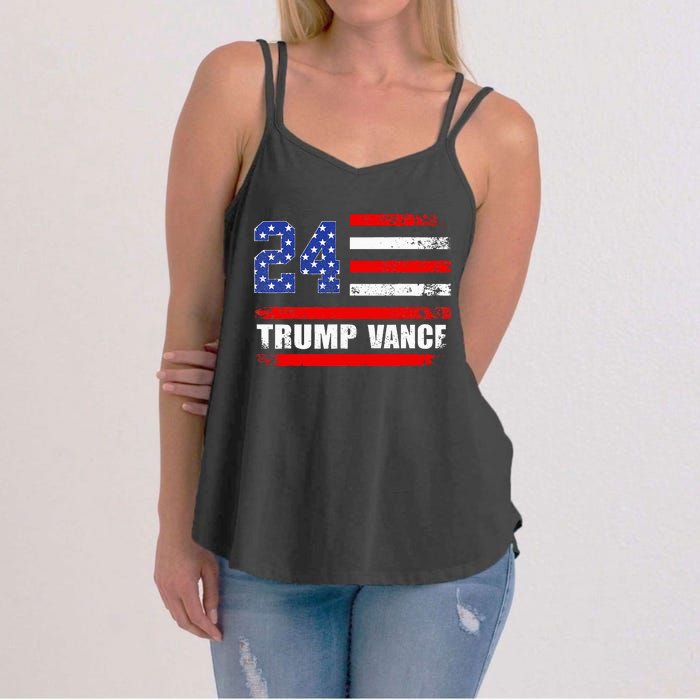 Trump Vance 2024 Donald Trump 2024 President J.D. Vance Jd Women's Strappy Tank