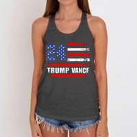 Trump Vance 2024 Donald Trump 2024 President J.D. Vance Jd Women's Knotted Racerback Tank