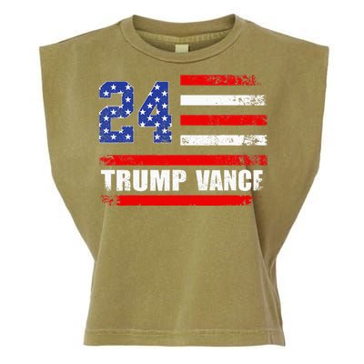 Trump Vance 2024 Donald Trump 2024 President J.D. Vance Jd Garment-Dyed Women's Muscle Tee