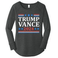 Trump Vance 2024 For President Vp Usa Election Patriotic Women's Perfect Tri Tunic Long Sleeve Shirt