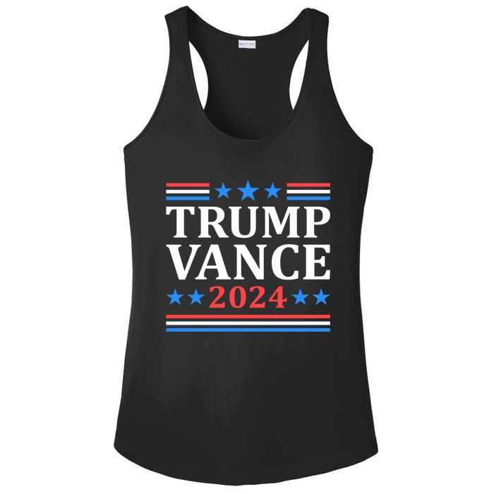 Trump Vance 2024 For President Vp Usa Election Patriotic Ladies PosiCharge Competitor Racerback Tank