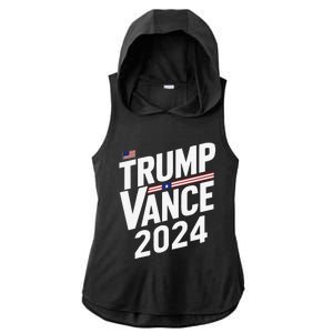 Trump Vance 2024 Election Donald Trump Jd Vance 2024 Ladies PosiCharge Tri-Blend Wicking Draft Hoodie Tank