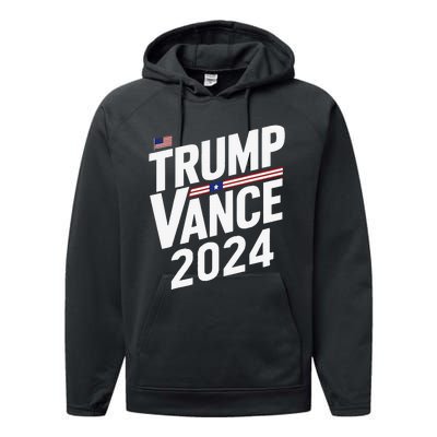 Trump Vance 2024 Election Donald Trump Jd Vance 2024 Performance Fleece Hoodie