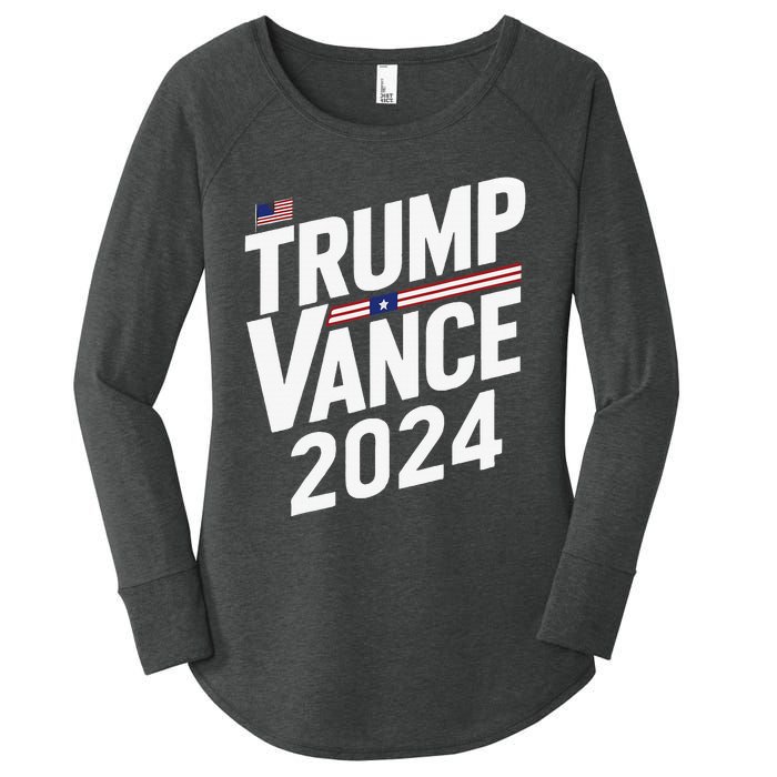 Trump Vance 2024 Election Donald Trump Jd Vance 2024 Women's Perfect Tri Tunic Long Sleeve Shirt