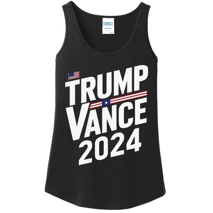 Trump Vance 2024 Election Donald Trump Jd Vance 2024 Ladies Essential Tank