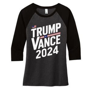 Trump Vance 2024 Election Donald Trump Jd Vance 2024 Women's Tri-Blend 3/4-Sleeve Raglan Shirt