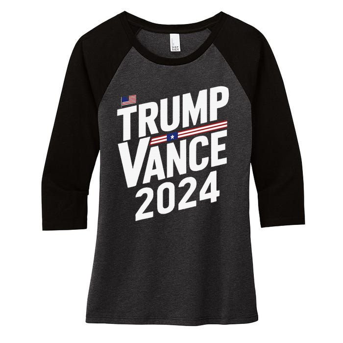 Trump Vance 2024 Election Donald Trump Jd Vance 2024 Women's Tri-Blend 3/4-Sleeve Raglan Shirt