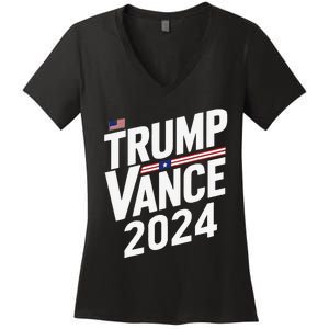 Trump Vance 2024 Election Donald Trump Jd Vance 2024 Women's V-Neck T-Shirt