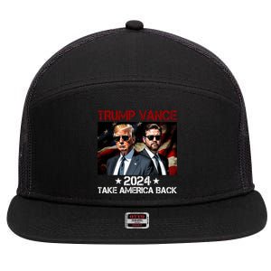 Trump Vance 2024 Take America Back Usa Election 7 Panel Mesh Trucker Snapback Hat