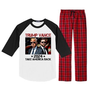 Trump Vance 2024 Take America Back Usa Election Raglan Sleeve Pajama Set