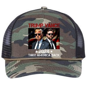 Trump Vance 2024 Take America Back Usa Election Retro Rope Trucker Hat Cap