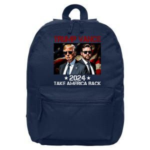 Trump Vance 2024 Take America Back Usa Election 16 in Basic Backpack