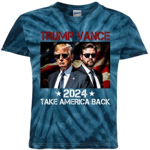 Trump Vance 2024 Take America Back Usa Election Kids Tie-Dye T-Shirt