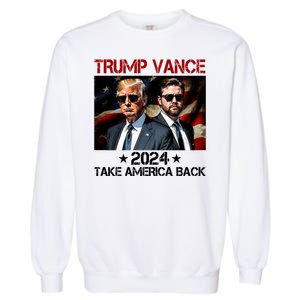 Trump Vance 2024 Take America Back Usa Election Garment-Dyed Sweatshirt