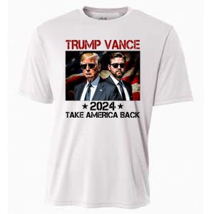 Trump Vance 2024 Take America Back Usa Election Cooling Performance Crew T-Shirt