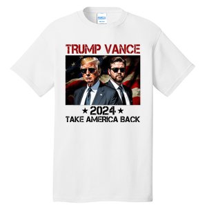 Trump Vance 2024 Take America Back Usa Election Tall T-Shirt