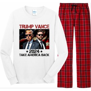 Trump Vance 2024 Take America Back Usa Election Long Sleeve Pajama Set