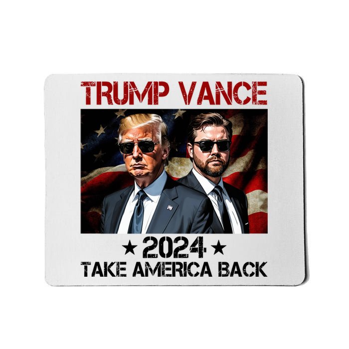 Trump Vance 2024 Take America Back Usa Election Mousepad