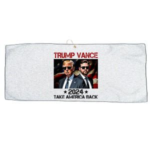 Trump Vance 2024 Take America Back Usa Election Large Microfiber Waffle Golf Towel