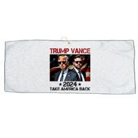 Trump Vance 2024 Take America Back Usa Election Large Microfiber Waffle Golf Towel