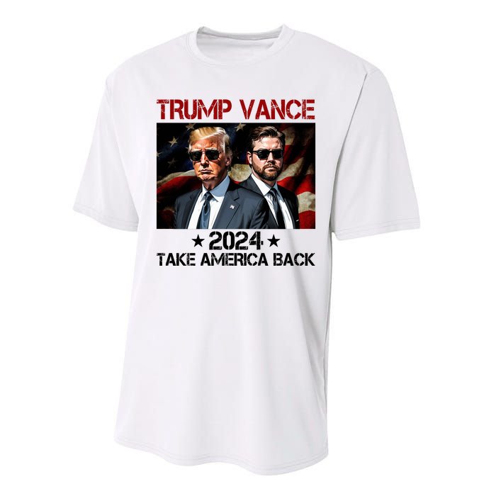 Trump Vance 2024 Take America Back Usa Election Performance Sprint T-Shirt