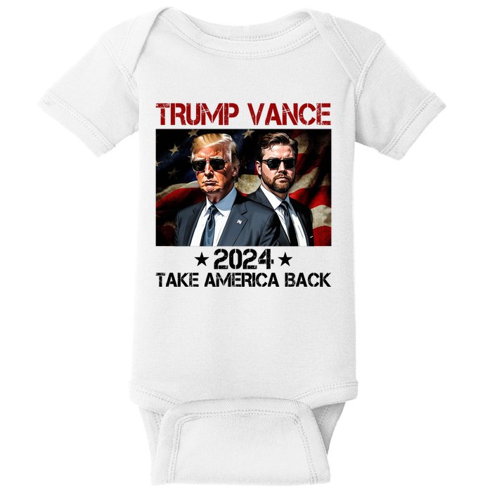 Trump Vance 2024 Take America Back Usa Election Baby Bodysuit