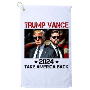 Trump Vance 2024 Take America Back Usa Election Platinum Collection Golf Towel