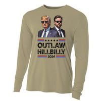 Trump Vance 2024 Outlaw Hillbilly Us Flag Vintage Elections Cooling Performance Long Sleeve Crew