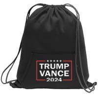 Trump Vance 2024 For President Vp Usa Election Patriotic Sweatshirt Cinch Pack Bag