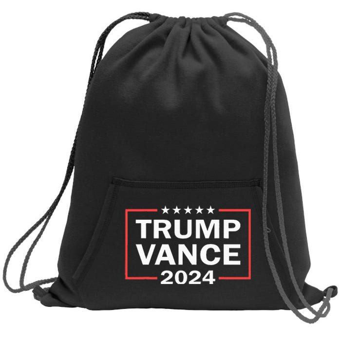 Trump Vance 2024 For President Vp Usa Election Patriotic Sweatshirt Cinch Pack Bag