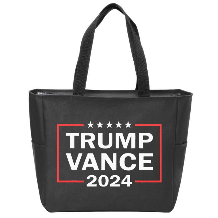 Trump Vance 2024 For President Vp Usa Election Patriotic Zip Tote Bag