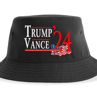 Trump Vance 2024 President Trump Supporter Re Election Sustainable Bucket Hat