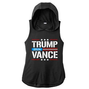 Trump Vance 2024 Ladies PosiCharge Tri-Blend Wicking Draft Hoodie Tank