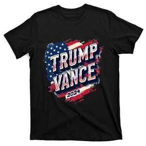 Trump Vance 2024 Retro Stripe Trump Jd Vance T-Shirt