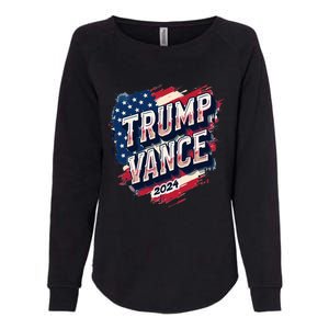 Trump Vance 2024 Retro Stripe Trump Jd Vance Womens California Wash Sweatshirt