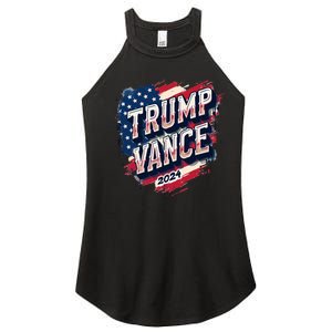 Trump Vance 2024 Retro Stripe Trump Jd Vance Women's Perfect Tri Rocker Tank