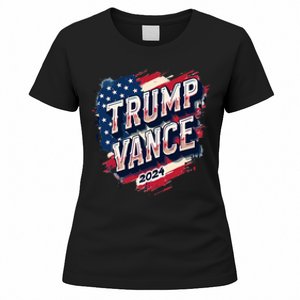 Trump Vance 2024 Retro Stripe Trump Jd Vance Women's T-Shirt