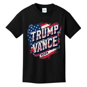 Trump Vance 2024 Retro Stripe Trump Jd Vance Kids T-Shirt