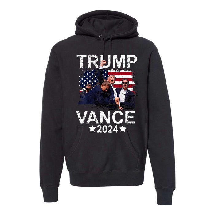 Trump Vance 2024 President Trump Supporter Re Election Premium Hoodie