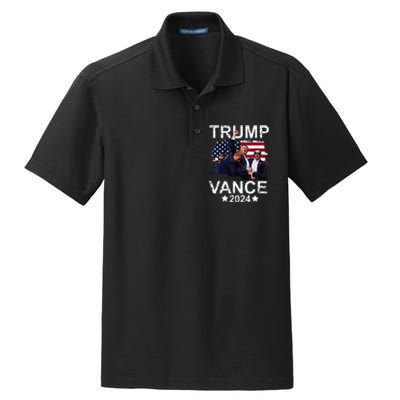 Trump Vance 2024 President Trump Supporter Re Election Dry Zone Grid Polo