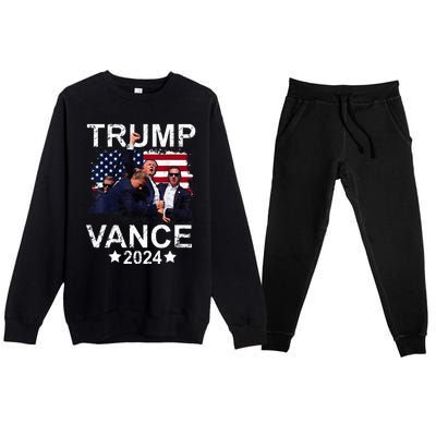 Trump Vance 2024 President Trump Supporter Re Election Premium Crewneck Sweatsuit Set