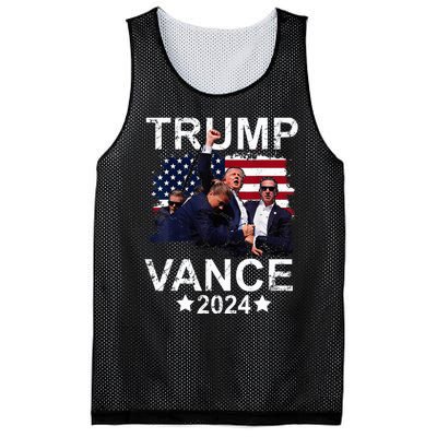 Trump Vance 2024 President Trump Supporter Re Election Mesh Reversible Basketball Jersey Tank