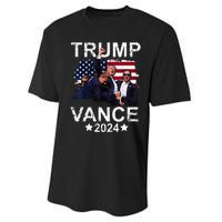 Trump Vance 2024 President Trump Supporter Re Election Performance Sprint T-Shirt