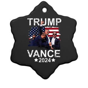 Trump Vance 2024 President Trump Supporter Re Election Ceramic Star Ornament