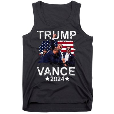 Trump Vance 2024 President Trump Supporter Re Election Tank Top