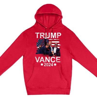 Trump Vance 2024 President Trump Supporter Re Election Premium Pullover Hoodie