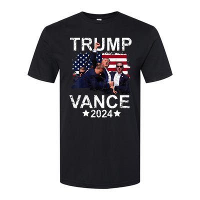 Trump Vance 2024 President Trump Supporter Re Election Softstyle CVC T-Shirt