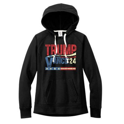 Trump Vance 24 J.D. Vance For President Women's Fleece Hoodie