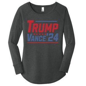 Trump Vance 2024 Donald Trump Funny Gifts Take America Back Women's Perfect Tri Tunic Long Sleeve Shirt