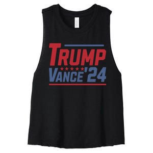 Trump Vance 2024 Donald Trump Funny Gifts Take America Back Women's Racerback Cropped Tank